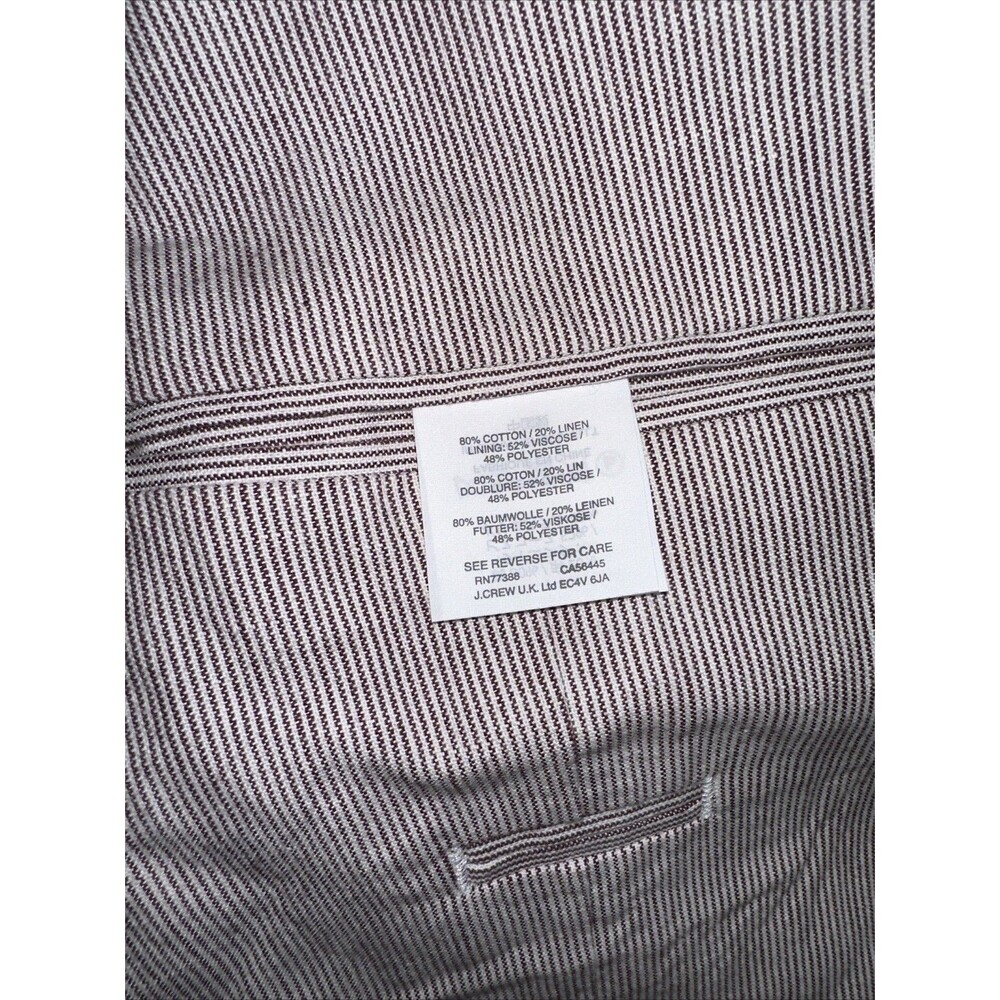 J Crew Ludlow Blazer Mens 38S Sport Coat Linen Cotton Somelos Portugal. SKU7 - Picture 5 of 11